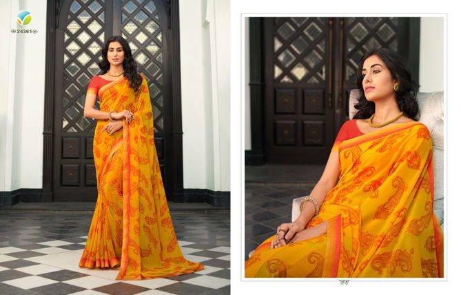 GC GAURVI 0.3 Georgette Daily Wear Sarees Catalog